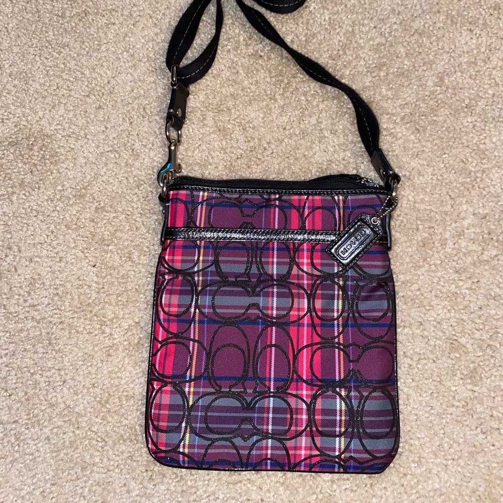 Coach Multi Color Crossbody bag with adjustable strap